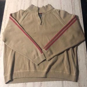 Eddie Bauer | Mens | Size XL | Tan & Pink Stripe